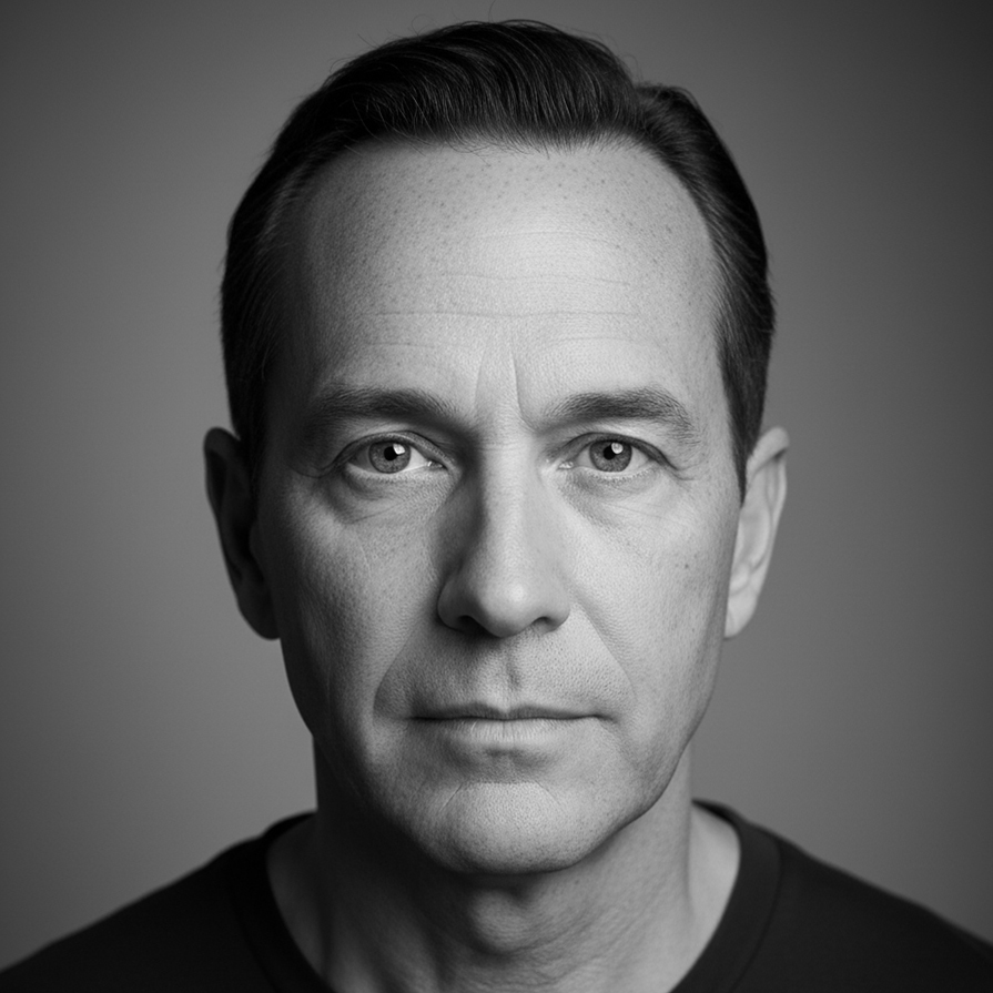 Headshots & Portraits - beautiful professional headshot of model, brown hair, grey eyes