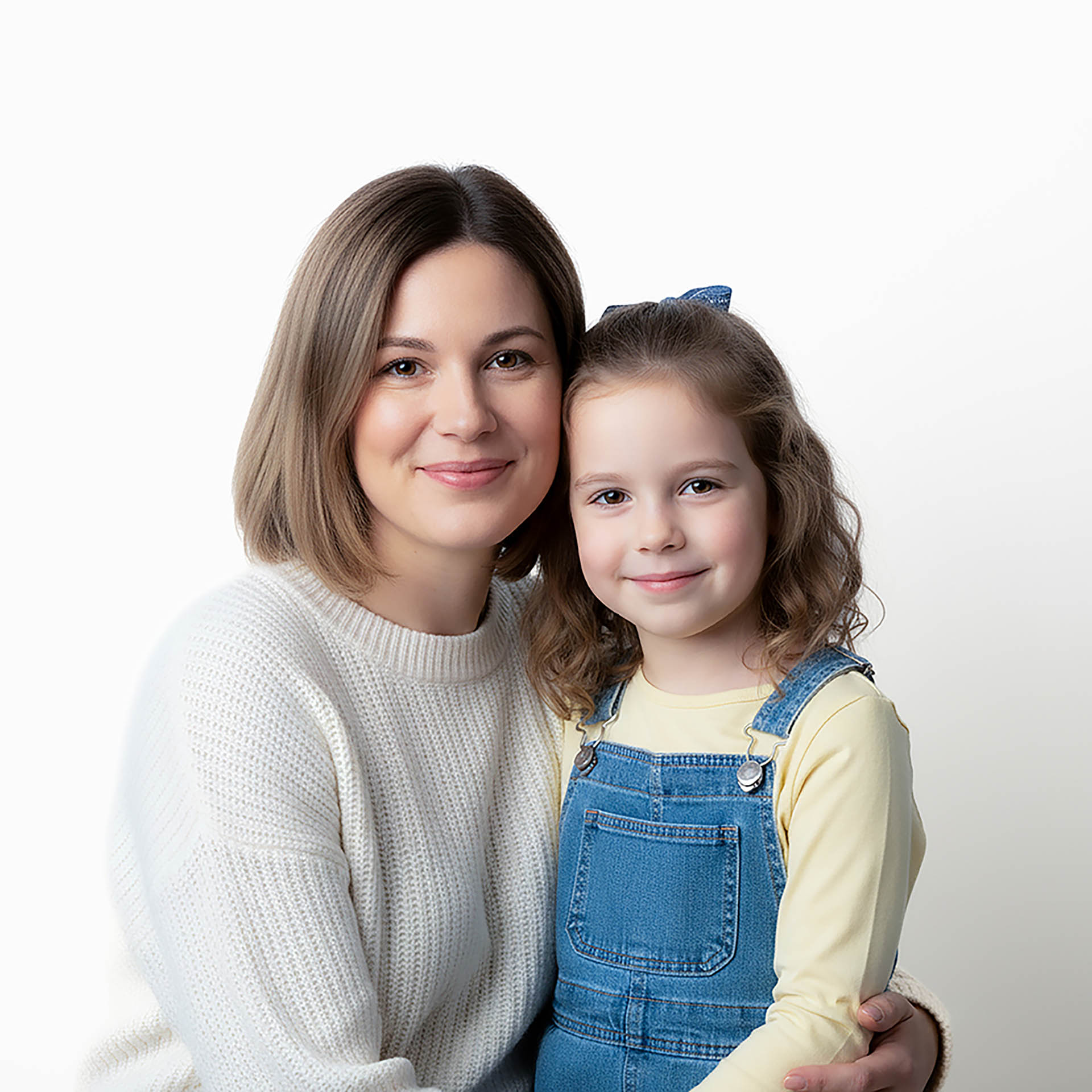 portrait of mother and daughter